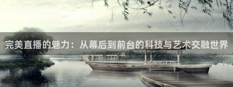 龙门体育免费直播：完美直播的魅力：从幕后到前台的科技与艺术交融世界